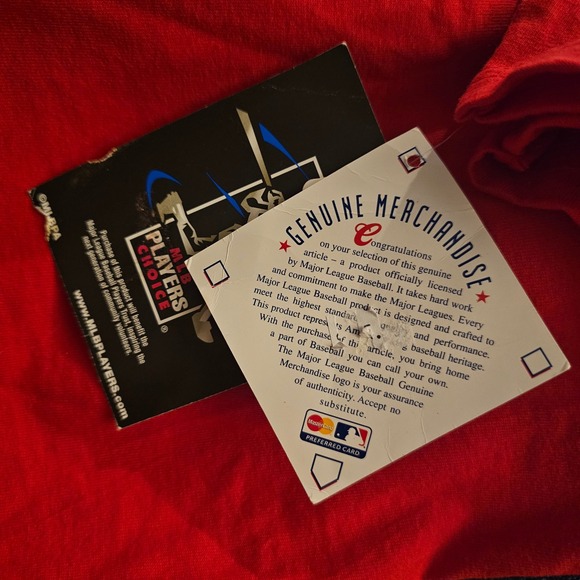 Philadelphia Phillies Roy Halladay 34 Baseball Jersey T Shirt Mens Large Red MLB - Picture 5 of 5